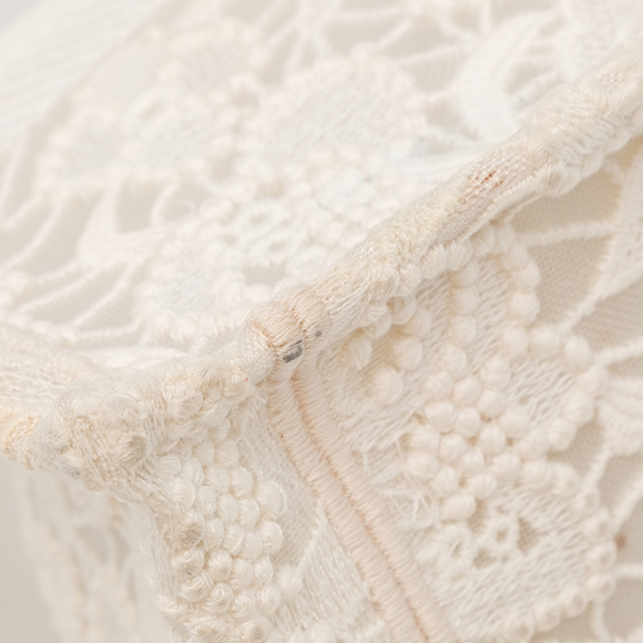 Pre-Loved Dior Small D-Lace Embroidery Book Tote - Picture 8 of 12